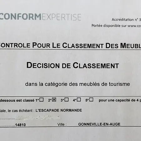 בית נופש L'escapade Normande Gonneville-en-Auge